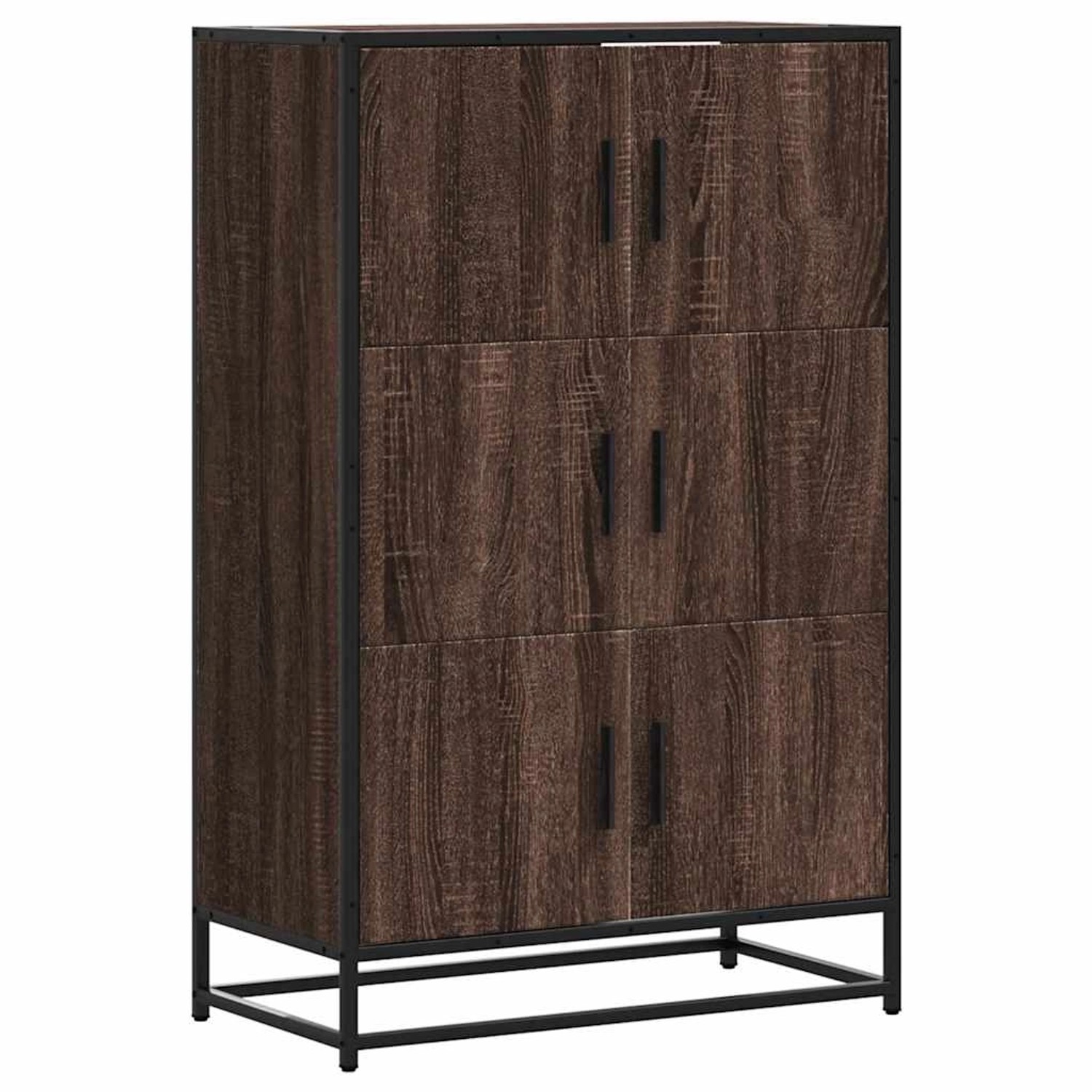 vidaXL Highboard Braun Eichen-Optik 68x35x106,5cm Holzwerkstoff Metall 8490 günstig online kaufen