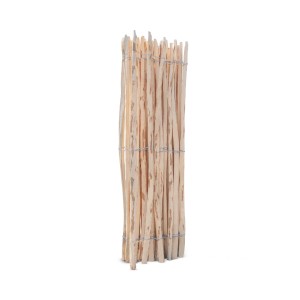 Stiltreu Staketenzaun Haselnuss, 150cm hoch. Naturzaun für Garten und Beet.