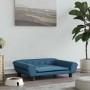 vidaXL Hundebett Blau 70x48x22 cm Samt 172012_2