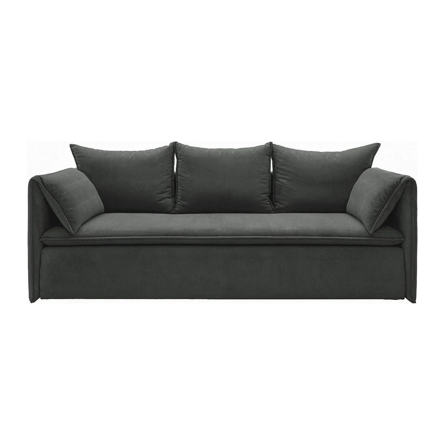 Vente-unique Schlafsofa Teodora Anthrazitgrau 218 cm