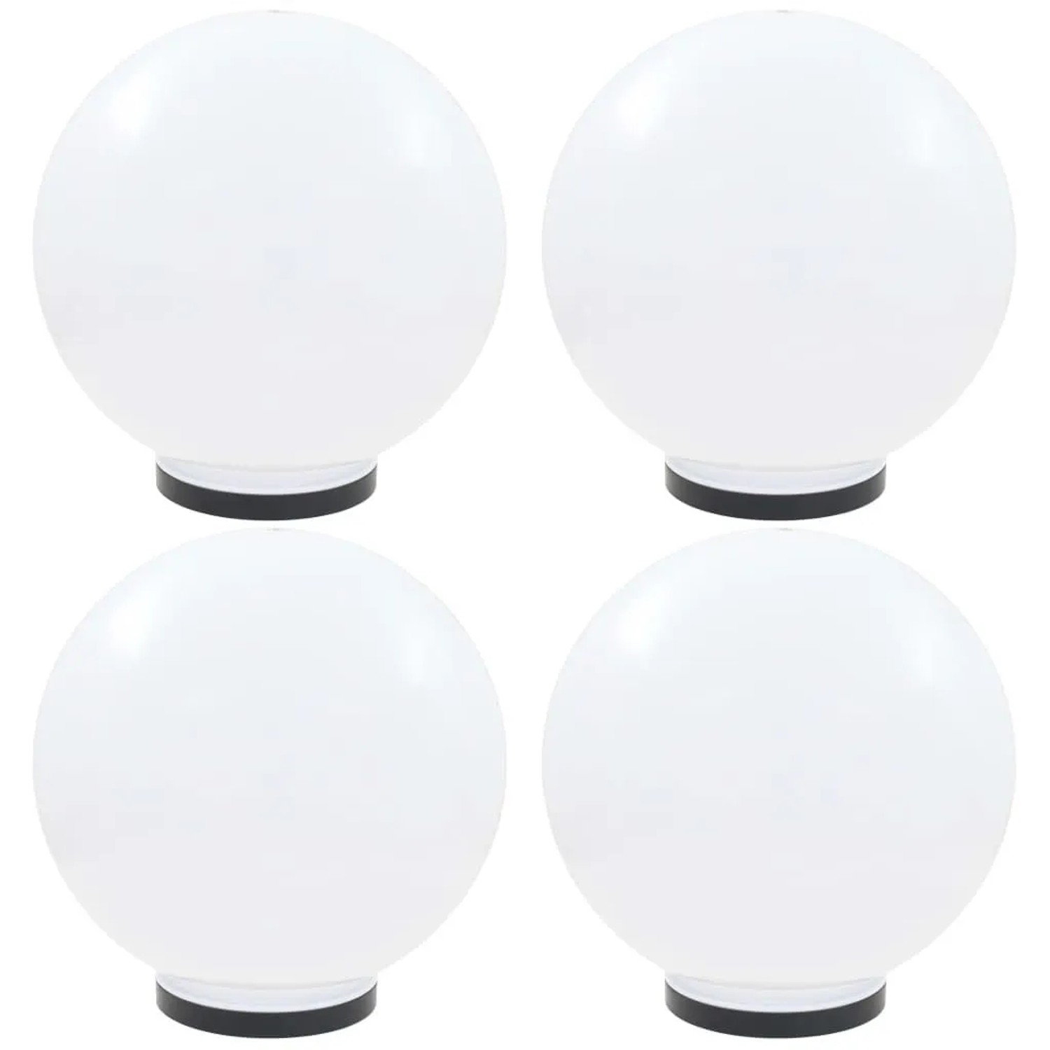vidaXL LED-Gartenleuchten 4 Stk Kugelförmig 40 cm PMMA 277144