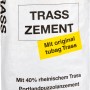 Sack Trasszement, 25 kg, von Quick-Mix. Zement und Kalke für widerstandsfähigen Mörtel.