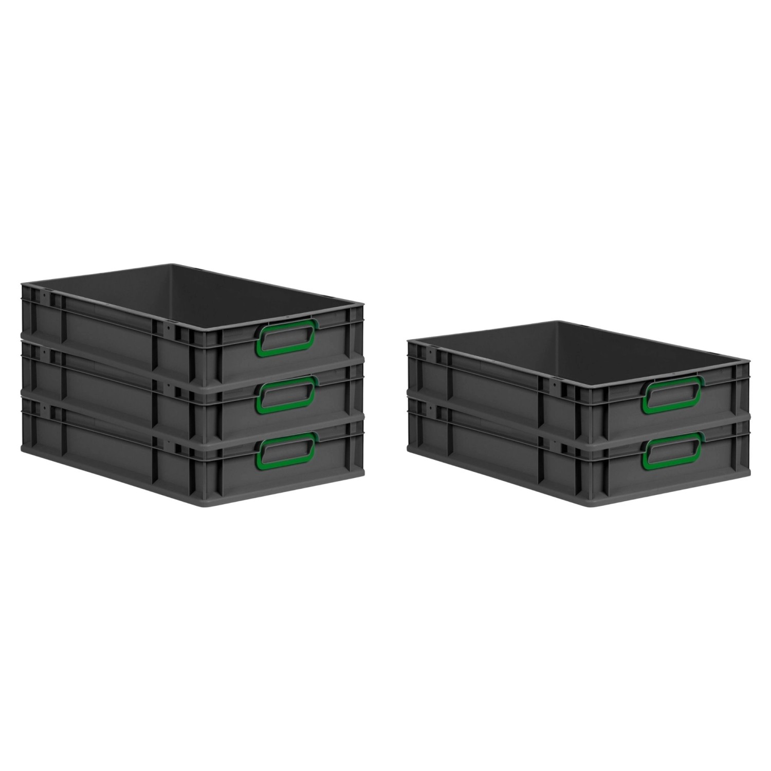 PROREGAL SparSet 5x Eurobox Nextgen Color HxBxT 12x40x60cm 23 Liter Griffe günstig online kaufen