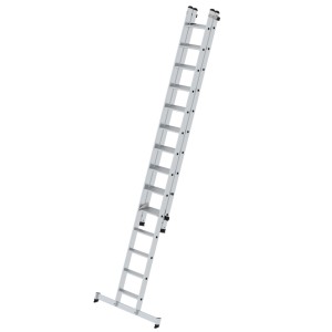 MUNK Stufen-Schiebeleiter, 2-teilig, mit nivello-Traverse für sicheren Stand.