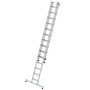 MUNK Stufen-Schiebeleiter, 2-teilig, mit nivello-Traverse für sicheren Stand.