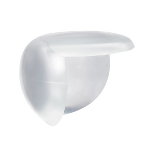 Relaxdays Eckenschutz 12er Pack PVC Transparent Babysicher 3 cm x 3,5 cm