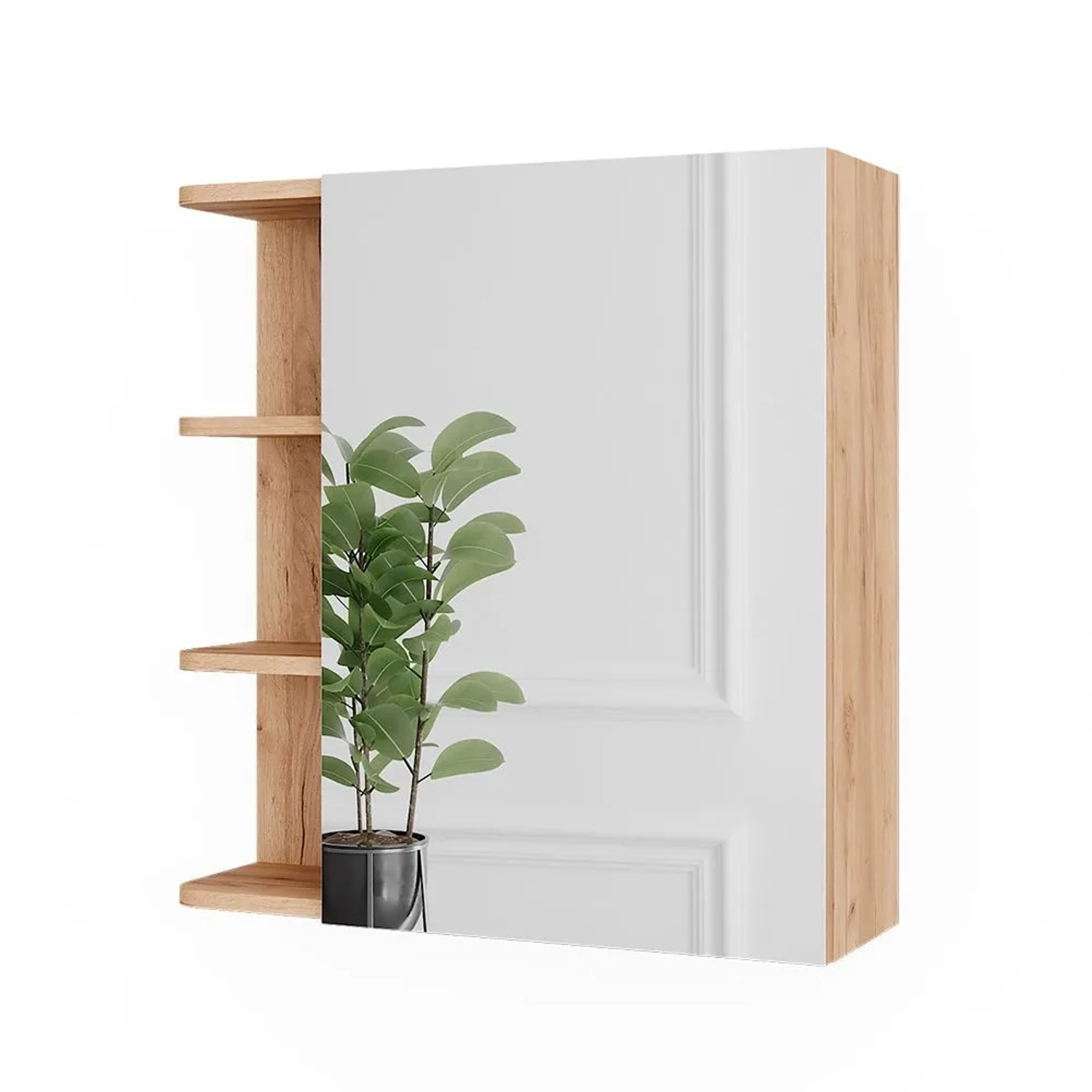 Vicco Spiegelschrank Fynn Goldkraft Eiche 62 x 64