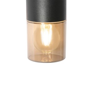 QAZQA Moderne Außenwandleuchte Schwarz 2-flammig IP44 Odense