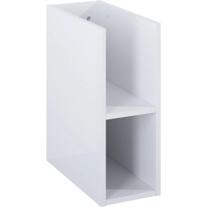 Weißes Maximus Badregal Stylo Duo, 20 cm breit, mit zwei Fächern für Badutensilien.