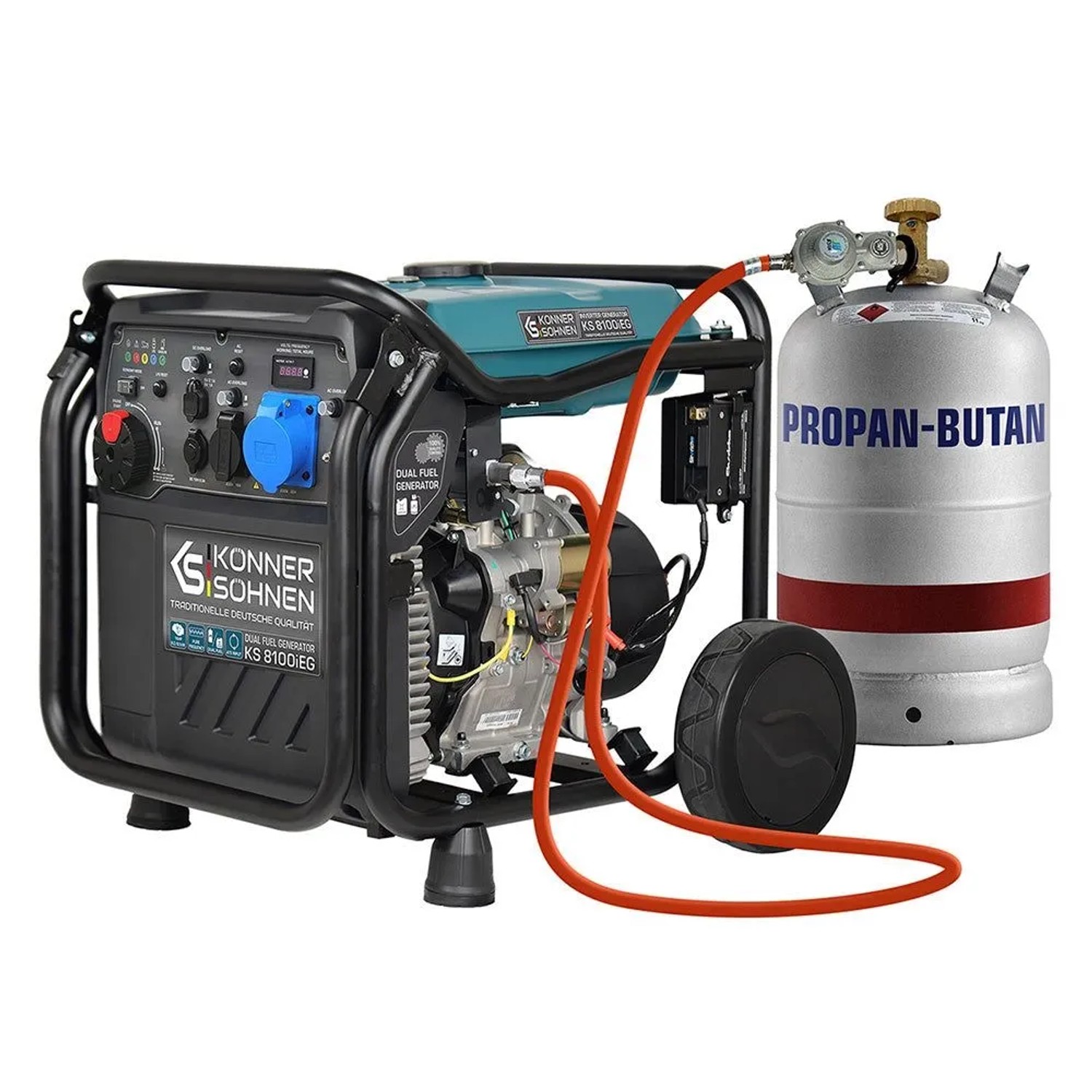 Könner & Söhnen LPG/Benzin-Inverter-Generator KS 8100iEG