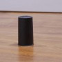 Schwarzer Wagner Türstopper Vulkano aus Gummi, 45x75mm, für Boden- und Wandmontage.