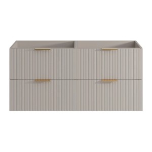 Vente-unique Waschbeckenunterschrank Zevara Beige 120 cm