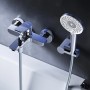 AM.PM Wannenarmatur X-Joy mit Brause und Halter, Chrom, Aufputz.