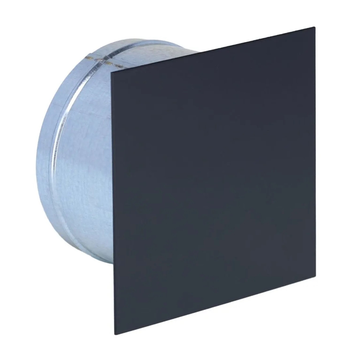 Subtiel Putzdeckel Quadratisch Ø 125 mm Frontplatte 145 x 145 mm Schwarz