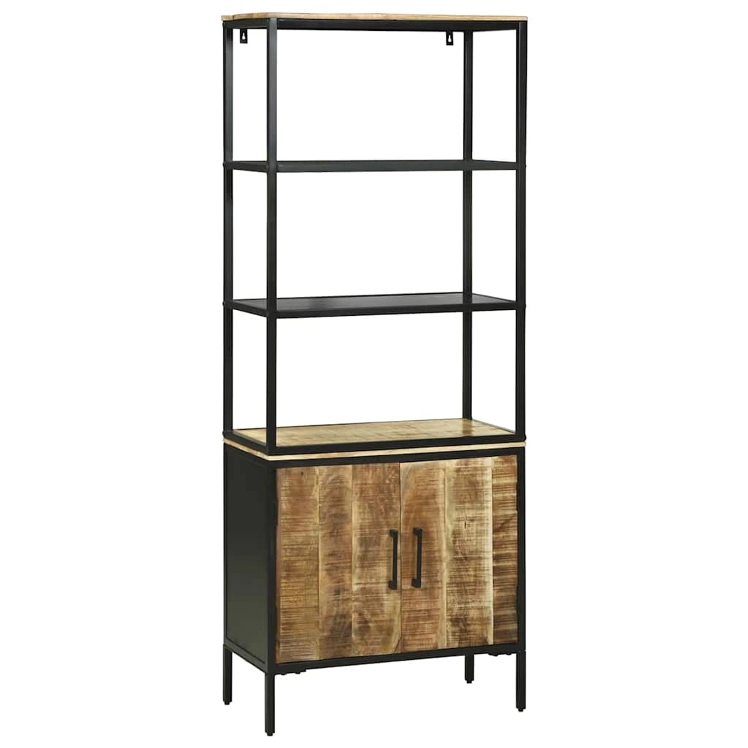 vidaXL Highboard Braun 70 x 35 x 180 cm Massivholz Mango 3310124 günstig online kaufen