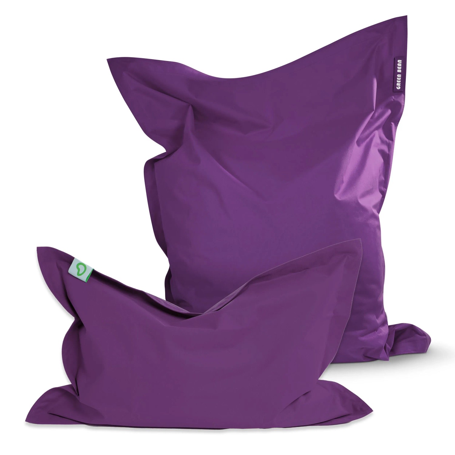 Green Bean Sitzsack-Set 2er Square XXL + BeBi 140 x 180 x 25 cm PVC Lila