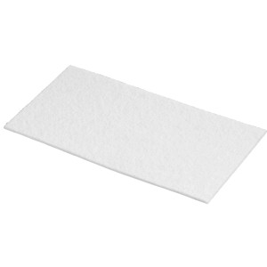 Filzgleiter Set, 3 Stück, 10x20cm, weiß, für Möbel und Oberflächenschutz.
