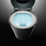 Weißes Ideal Standard Wand-WC Connect mit AquaBlade Spültechnologie in Aktion.