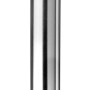 Hettich Tischbein, Ø 30 mm, 200 mm hoch, Edelstahl-Optik. Möbelbein für Tische.