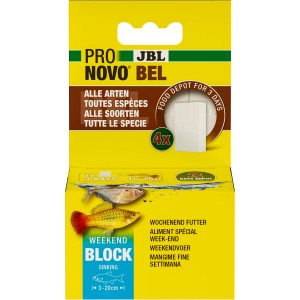JBL Pronovo Bel Weekend Fischfutter für Süßwasser-Aquarienfische, 4er-Pack.