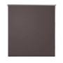 Braunes Verdunkelungsrollo 100x230 cm für Fenster, blickdicht mit Kettenzug.