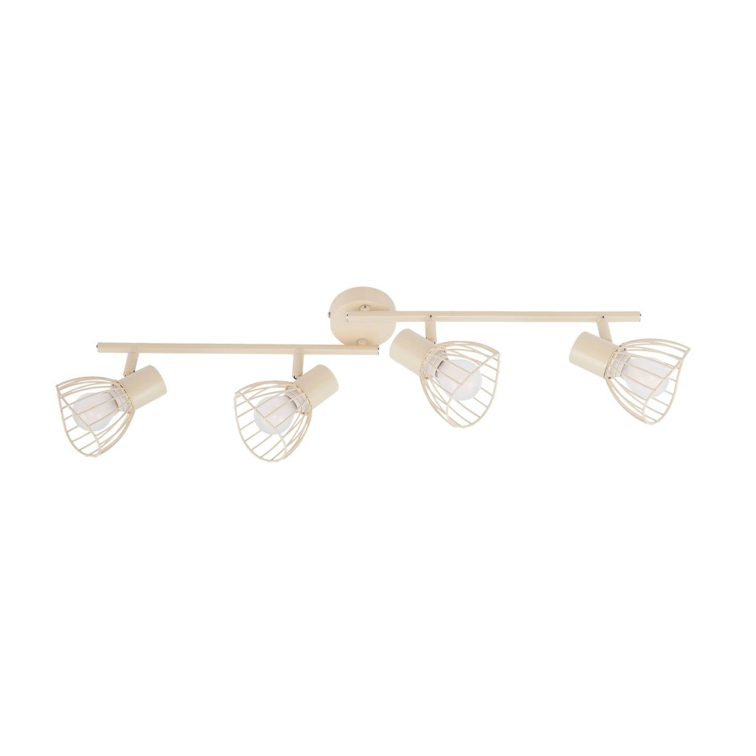 Lindby Deckenlampe Piena 10031114 Modern in Creme aus Metall 4-flammig E14 Wohnzimmerleuchte