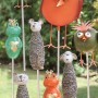 Dekorative Gartenstecker mit Tiermotiven (verschiedene Ausführungen) auf Stäben.