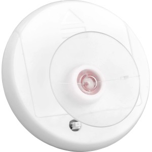 Detailaufnahme der Rückseite eines LED Deko Sterns mit Saugnapf zur Fensterbefestigung.