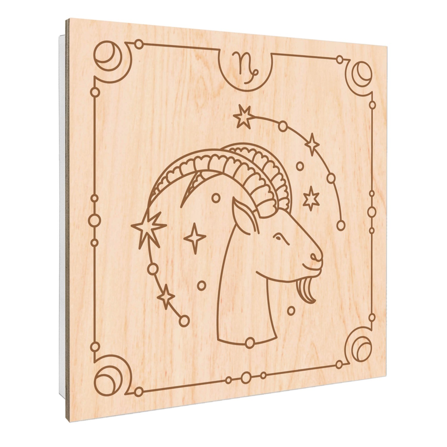 Banjado Schlüsselkasten mit Holzfront 30x30cm Weiß Scharnier Links 50 Haken günstig online kaufen