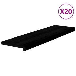 vidaXL Treppenstufen 20 Stk Dunkelbraun 90x30x2 cm Massivholz Eiche 3283069
