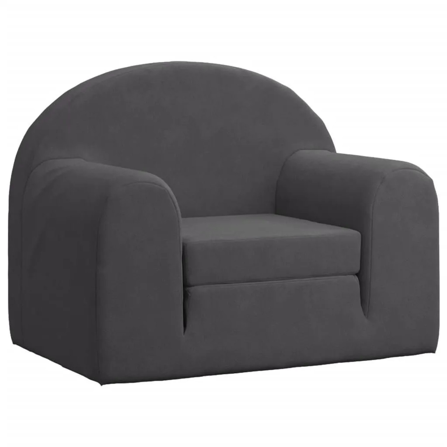 vidaXL Schlafsofa für Kinder Anthrazit Weich Plüsch 357018