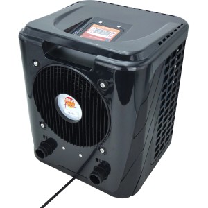 Summer Fun Wärmepumpe Smart 3,35 kW, Poolheizung in Schwarz mit Digitaldisplay.