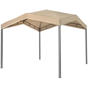 tepro Pavillonbespannung Marabo in Taupe für Pavillongestell. Dachstoff mit UV80+ Schutz.