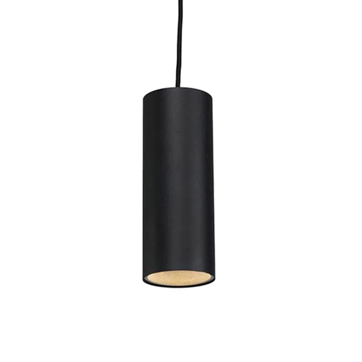QAZQA Design-Pendelleuchte Schwarz GU10 50mm Tubo