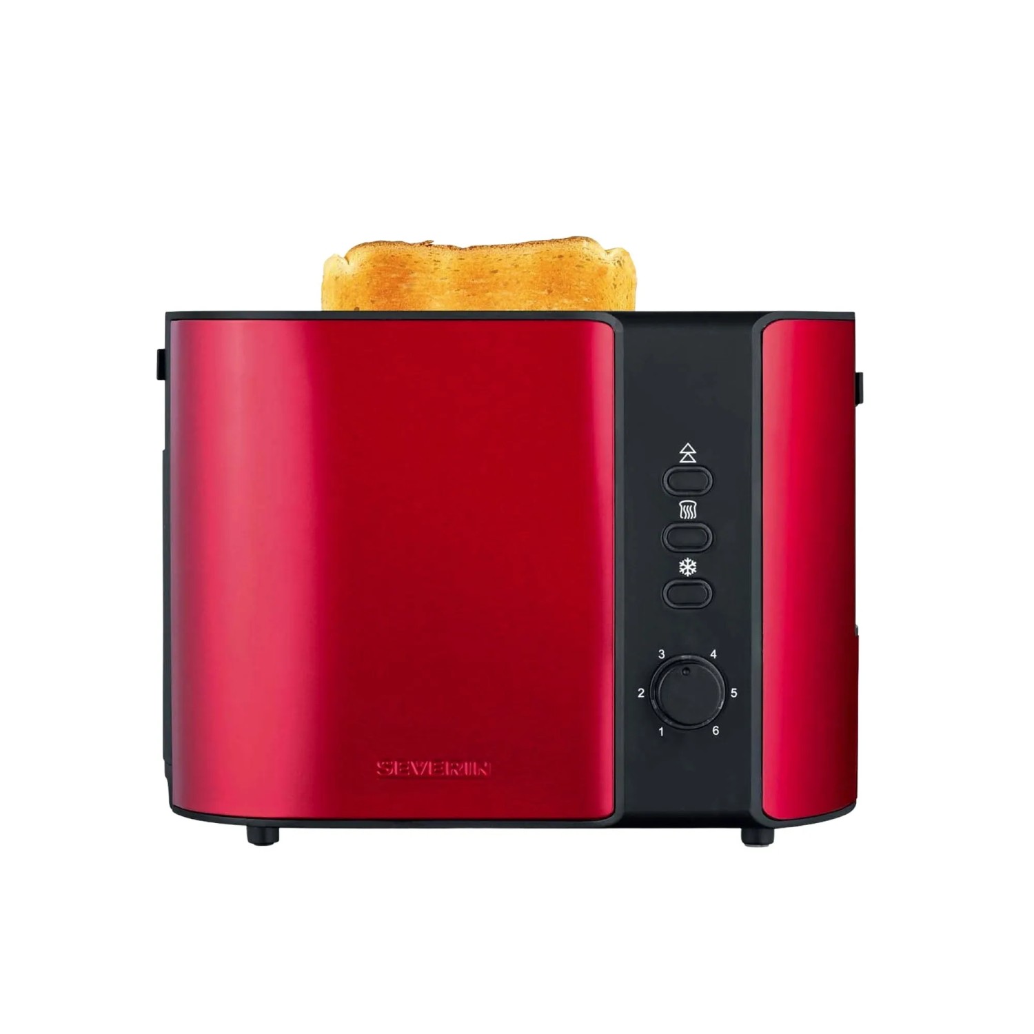 Severin Automatik-Toaster AT 2217 Schwarz-Rot 800 W