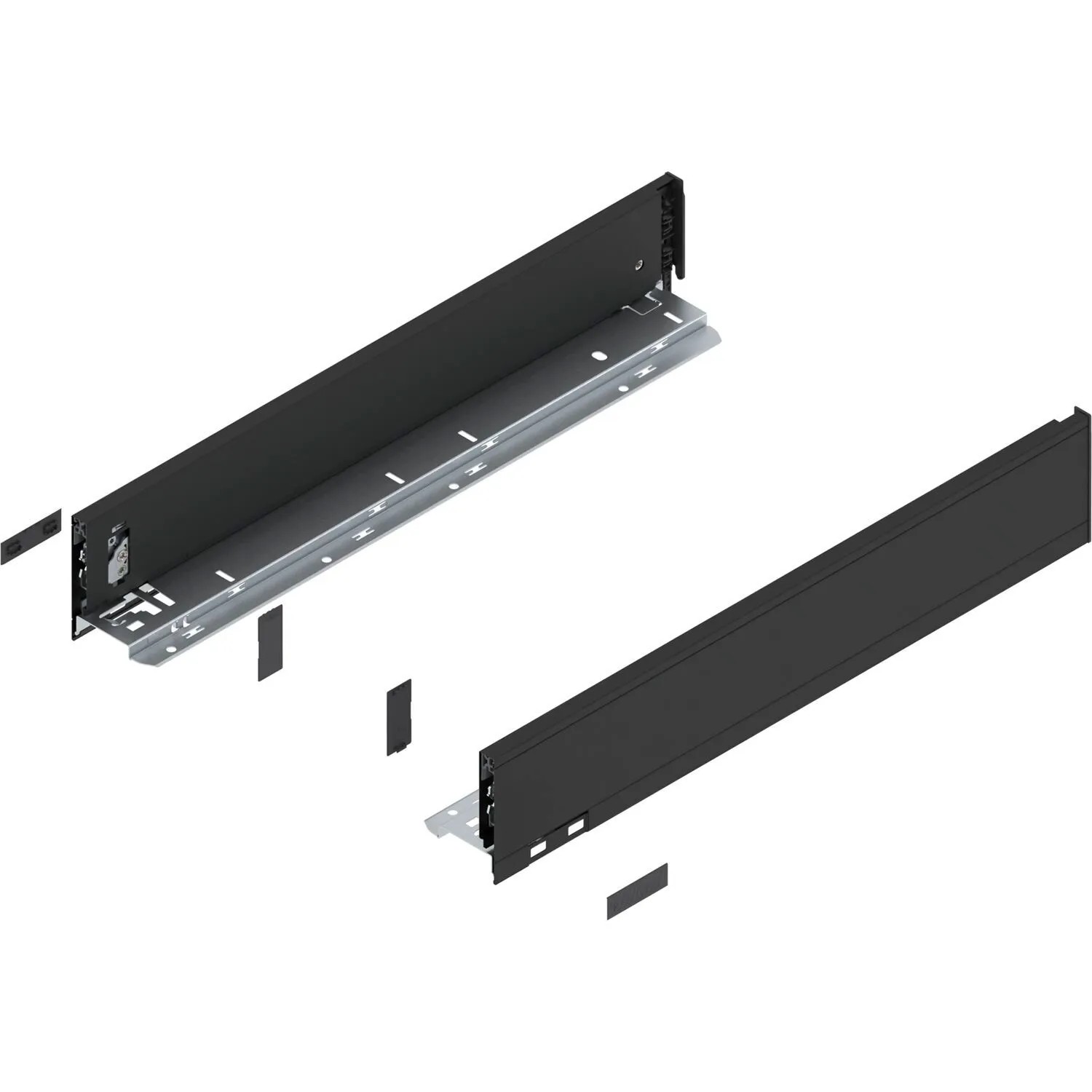 Blum Zarge Legrabox Pure Höhe M Nennlänge 500 mm Carbonschwarz Matt