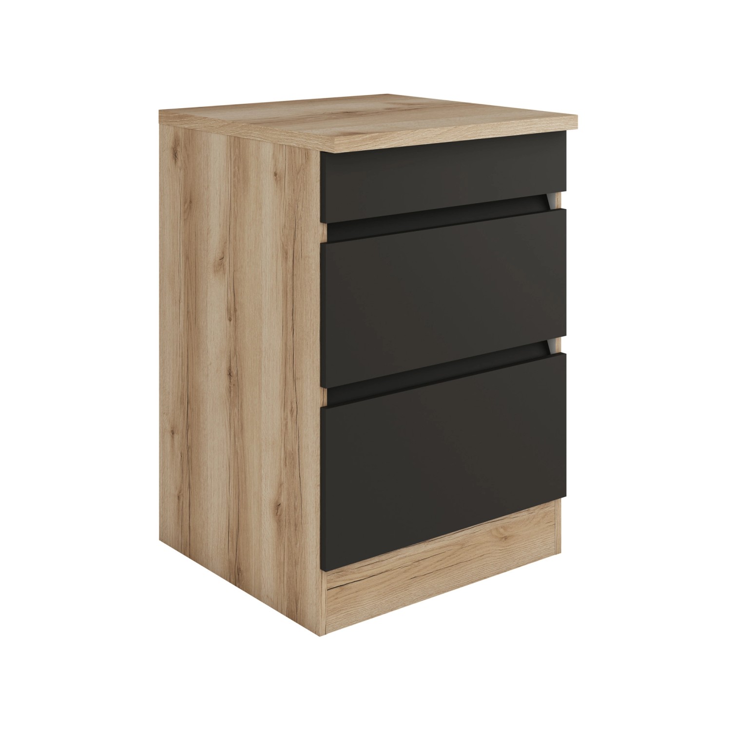 Optifit Unterschrank mit Auszügen 60 x 88 x 60 cm Noah420 Anthrazit Wildeic günstig online kaufen