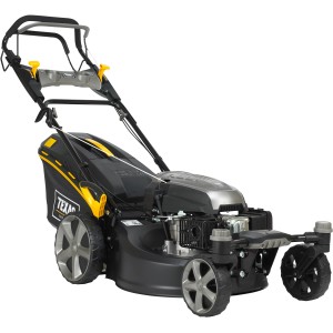 Texas Benzin-Rasenmäher ZT5110TR-W mit Mulchfunktion und Fangkorb, 51 cm Schnittbreite.