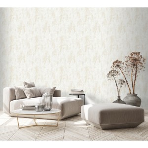 Vliestapete Casual Chic Betonoptik Creme im Wohnraum, Erismann, 10,05x0,53m.