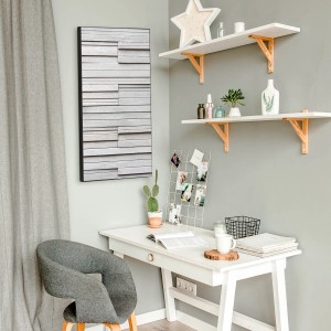 Banjado Magnettafel 37x78cm, schwarze Magnetwand mit Relief-Motiv und 4 Magneten.