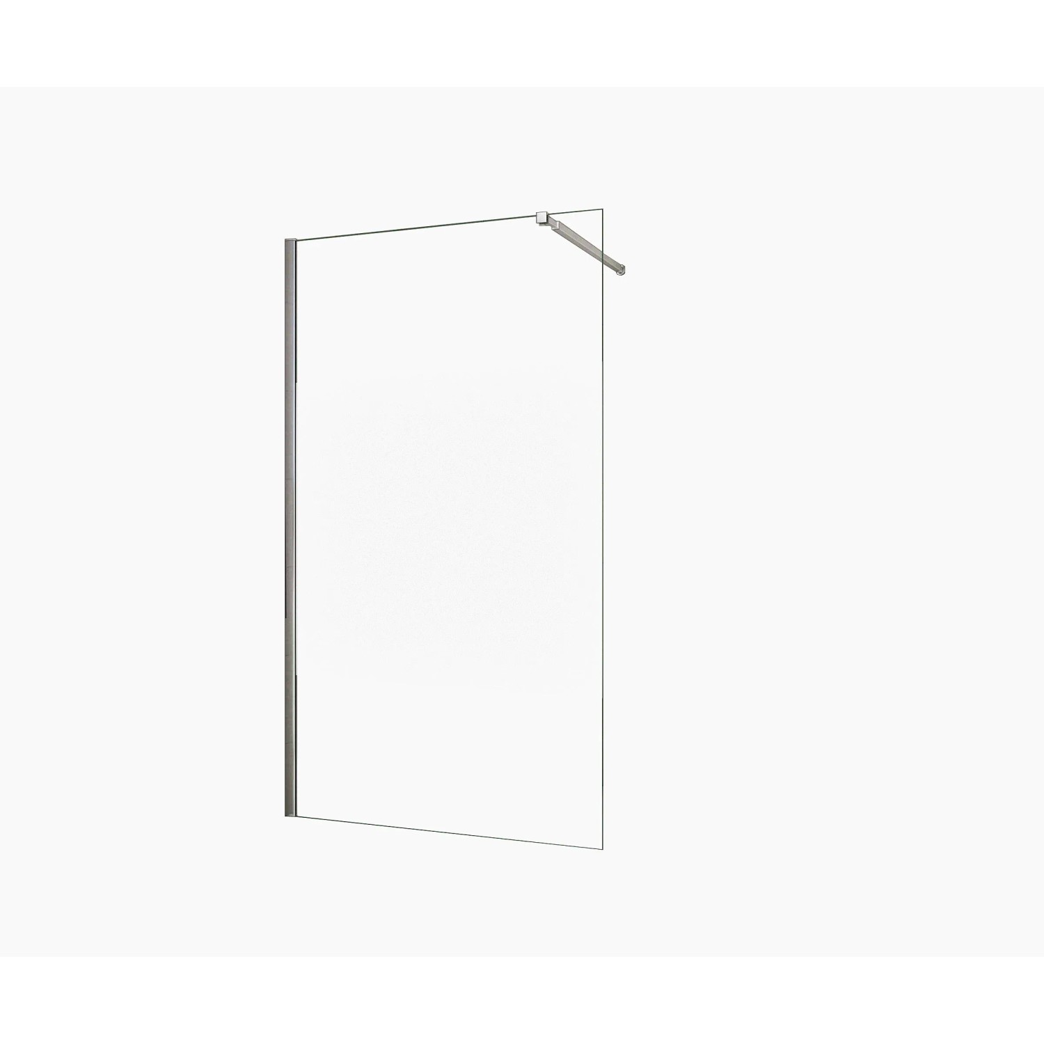 Duschparadies Walk In Duschen 30 x 200cm Walkin Duschwand 8mm Nano Glas Dusche Mit Stabilisierungsstange Hochglanz Verchromt