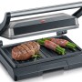 Severin Kompakt-Multigrill KG 2394 mit Steak und Gemüse auf Grillfläche.
