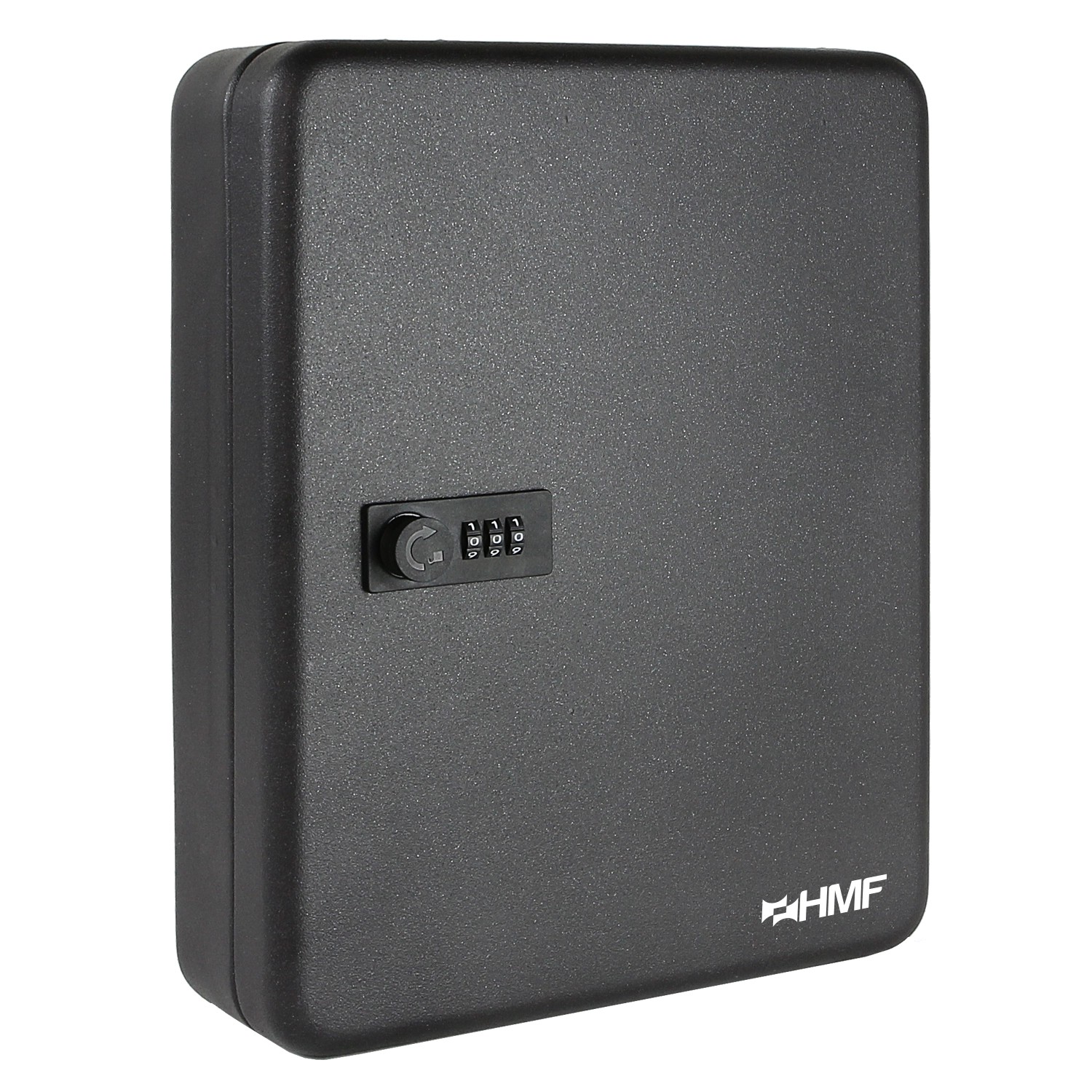 HMF 14500-02 Schlüsselkasten Zahlencode 45 Haken 30 x 24 x 7 cm Schwarz