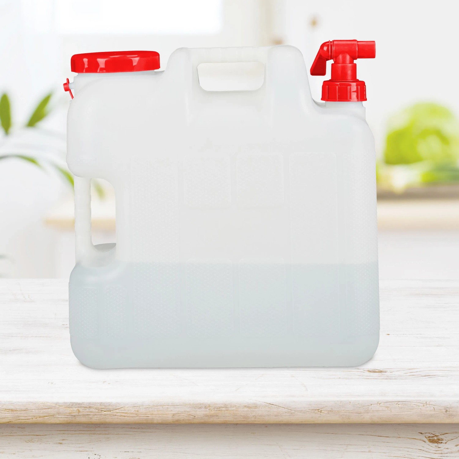 Relaxdays Wasserkanister PE/PP Weiß mit Hahn 25 l_3