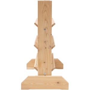 Westmann Kräuterregal Premium L aus Lärchenholz mit Rankgitter, 3 Ebenen für Kräuter und Pflanzen.