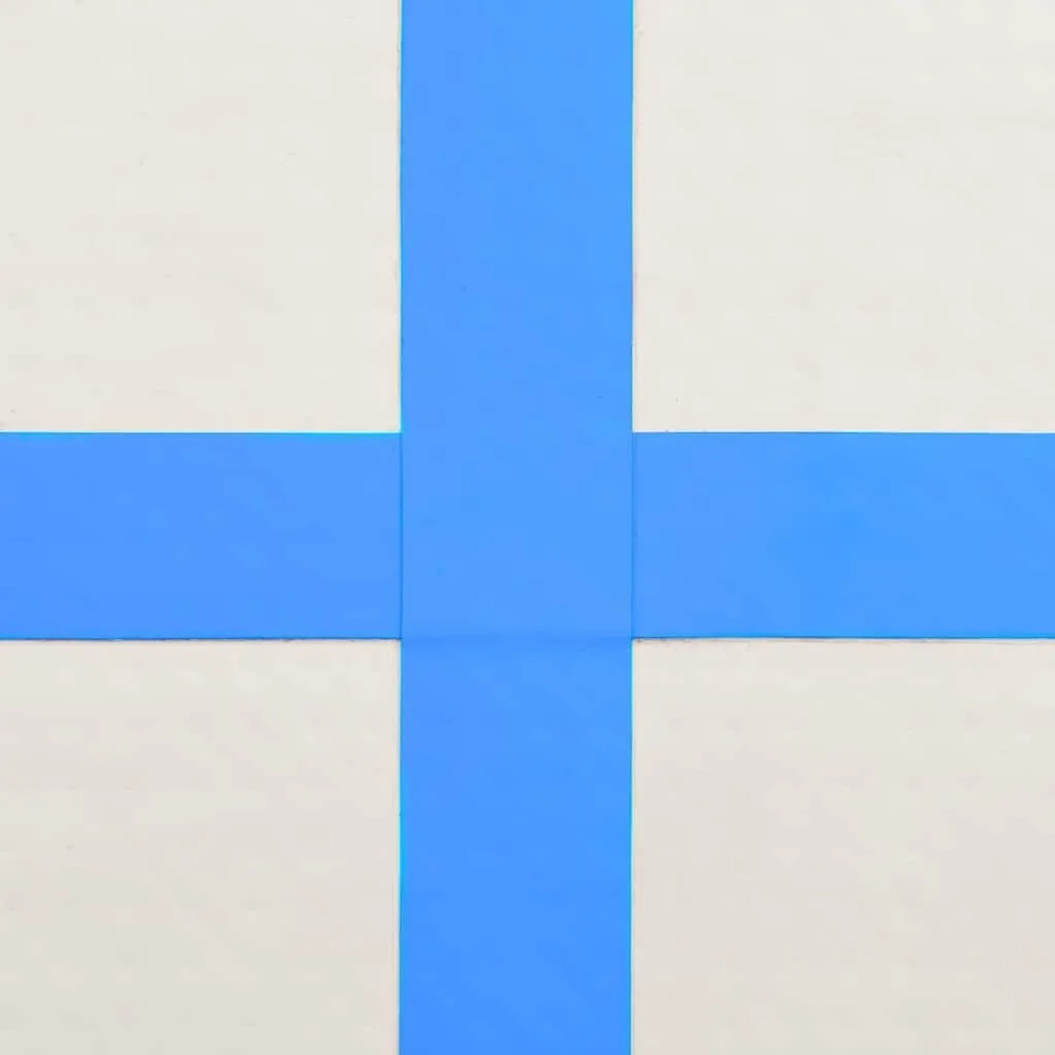 Aufblasbare Gymnastikmatte vidaXL, blau-grau, 300x100x20 cm, aus PVC, inklusive Pumpe. Ideal für Sport & Fitness.