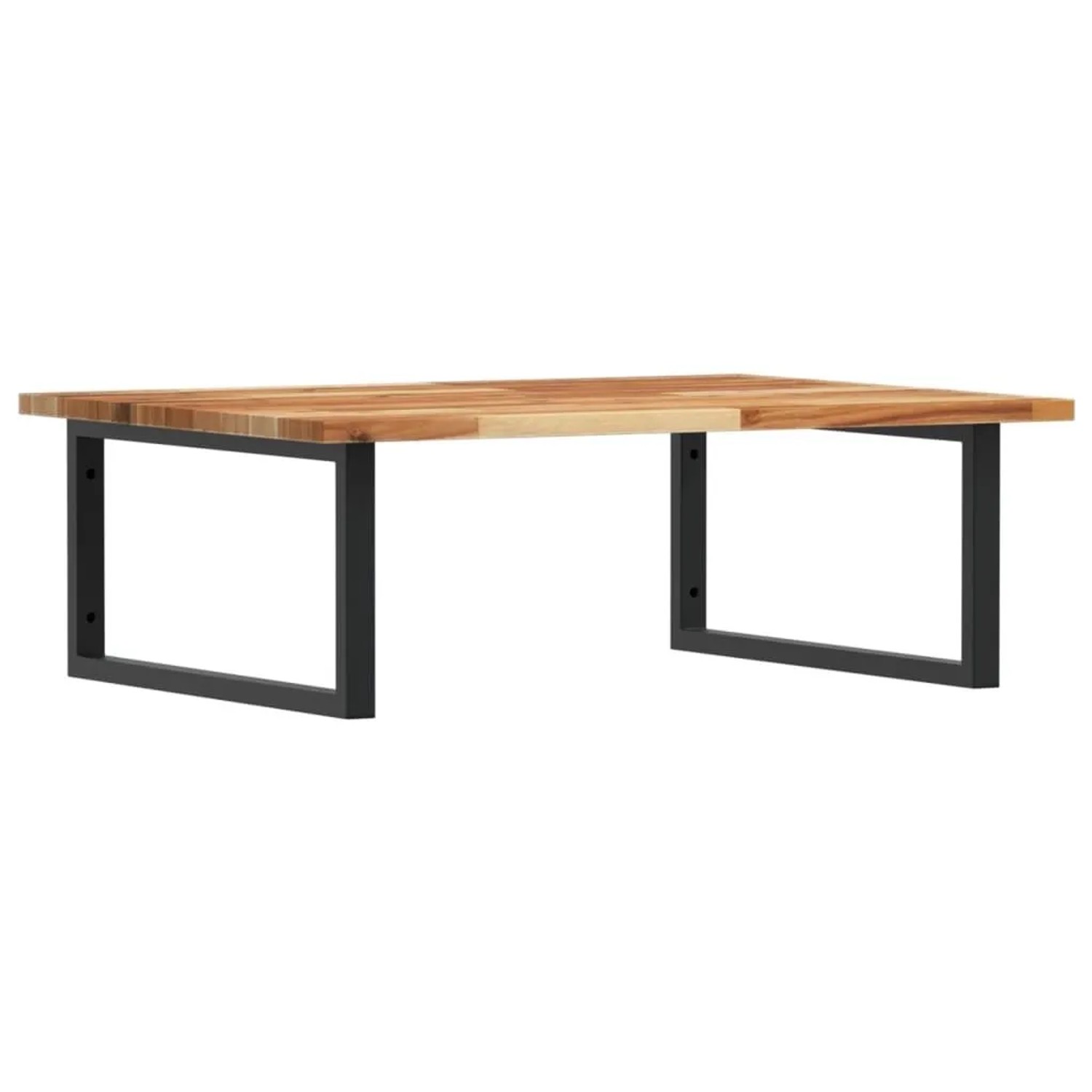 vidaXL Waschbeckenregal Wandmontage Stahl und Akazienholz 3302925
