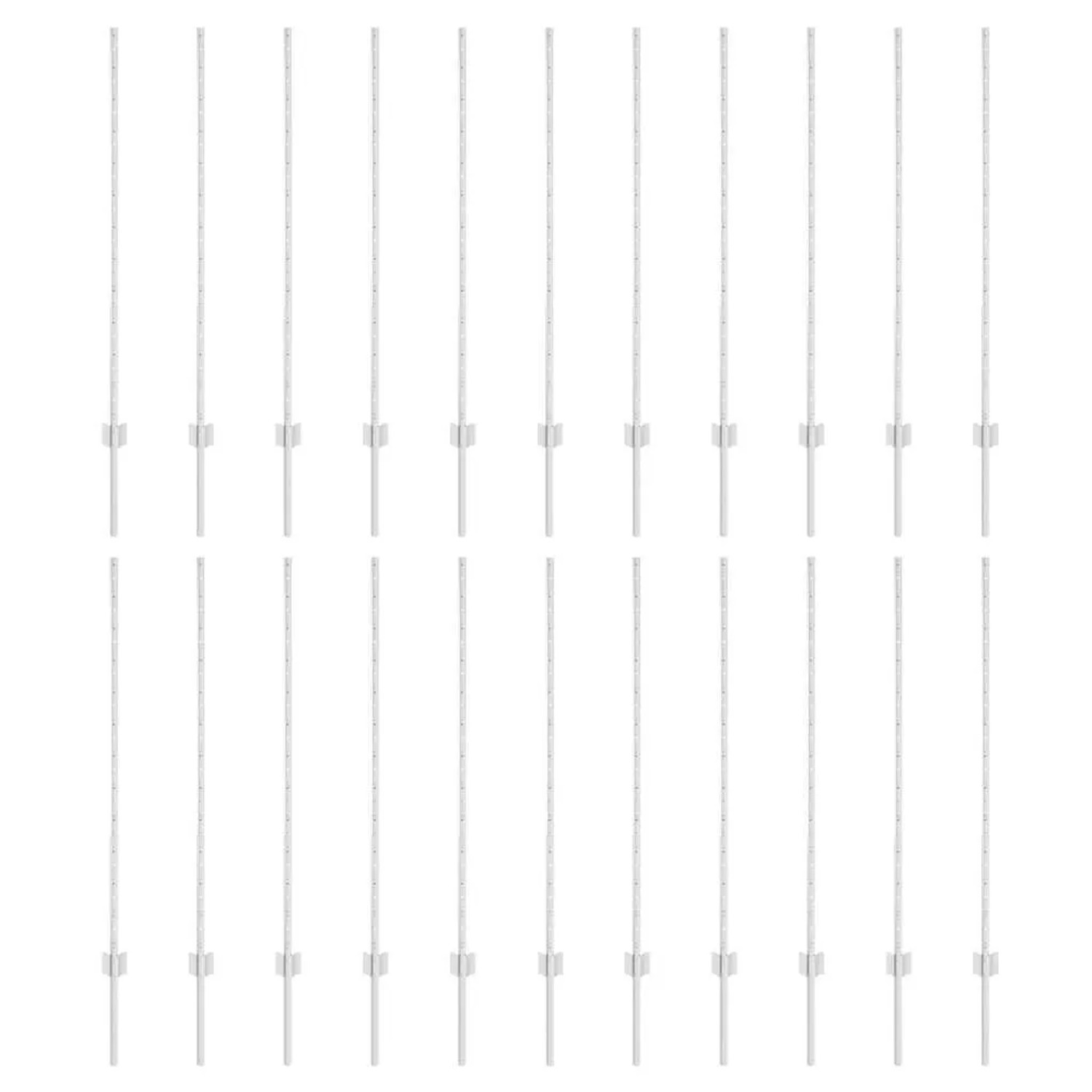 vidaXL Zaunpfosten 22 Stk Silber 160 cm Stahl 3335956 günstig online kaufen