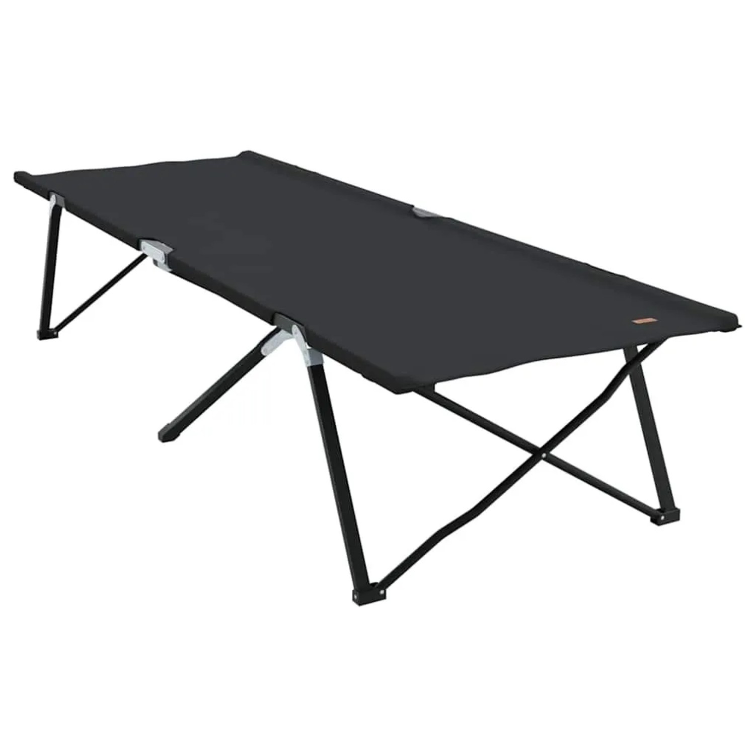 vidaXL Klapp Schlafbett fürs Camping Schwarz 206 x 76 x 74 cm 42003163