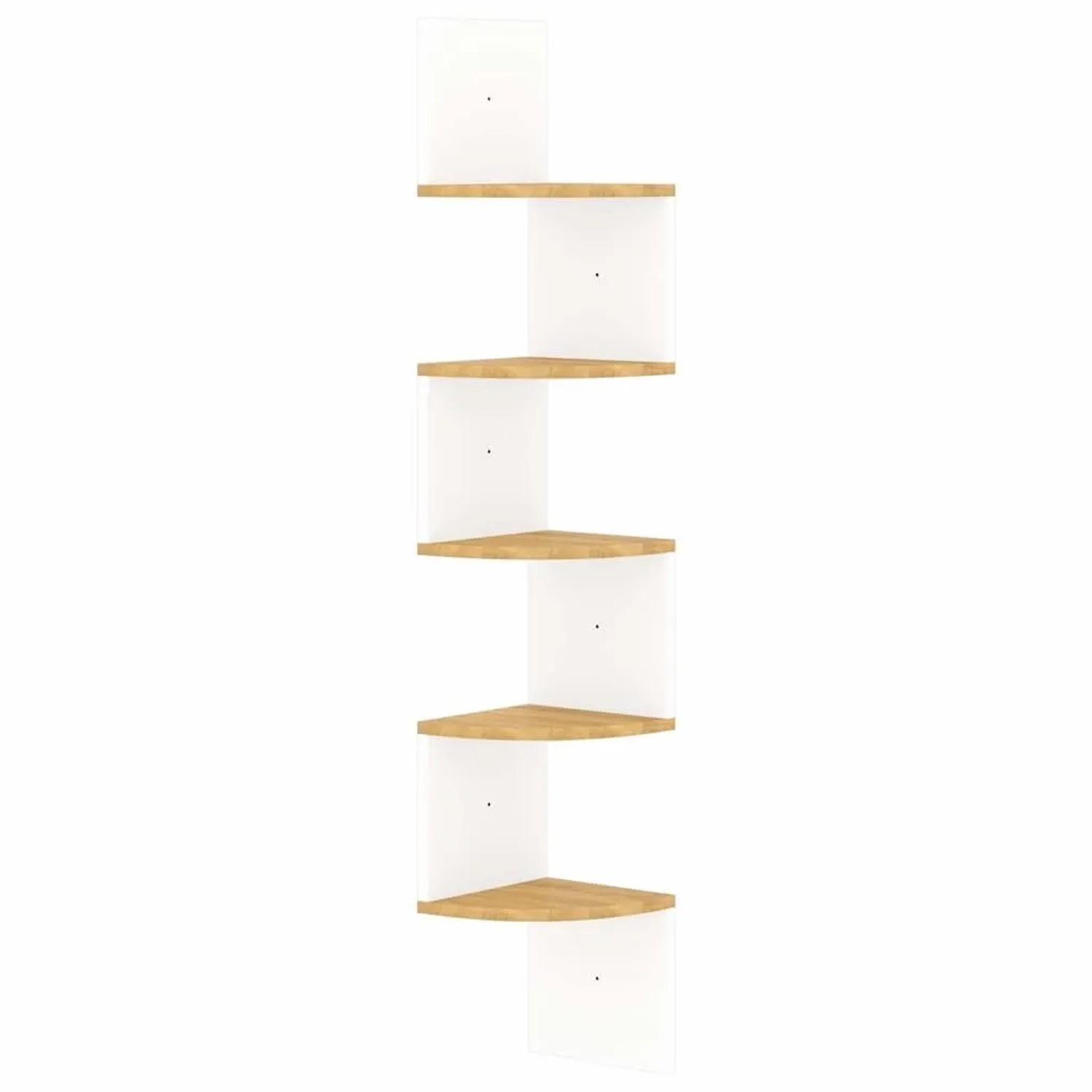 vidaXL Wand-Eckregal Weiß und Sonoma-Eiche 19x19x123 cm Holzwerkstoff 326836